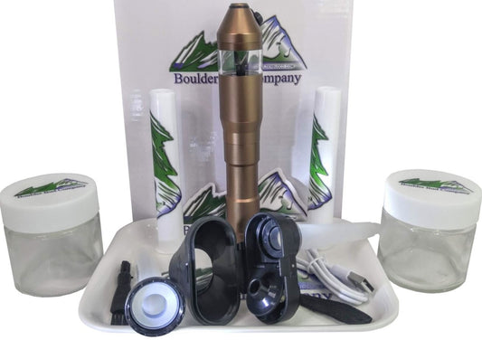 Electric Herb Grinder with Cone Filler (Brown)
