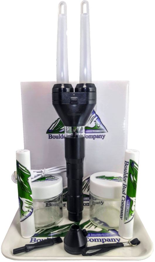 Electric Herb Grinder with Cone Filler (Black)