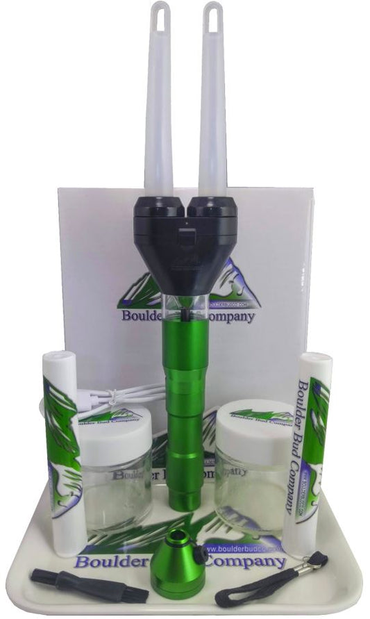 Electric Herb Grinder with Cone Filler (Green)